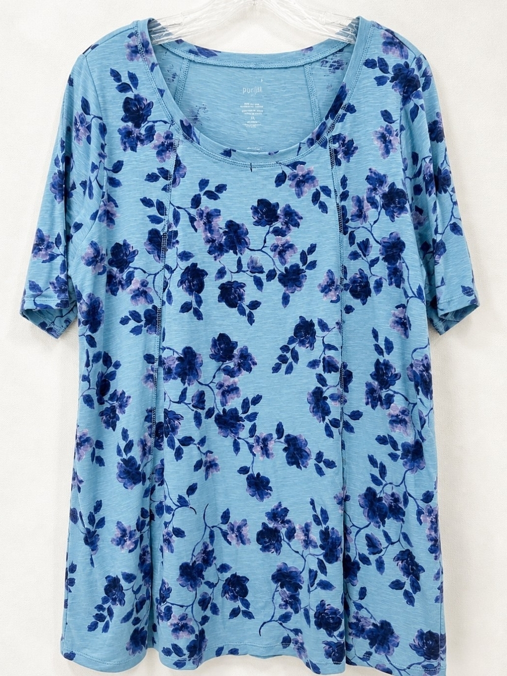 Pure Jill Pima Seamed Floral Tunic – Size L